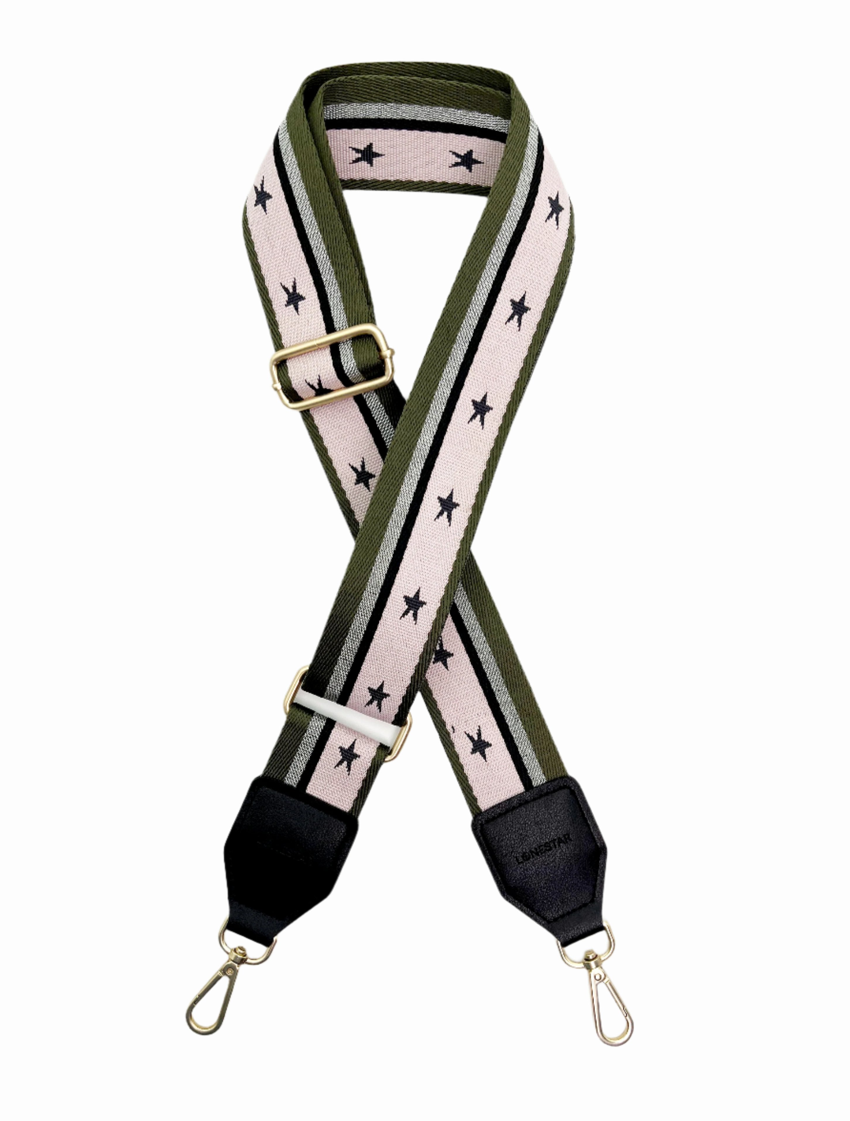 Fabric Pink Khaki Star Strap