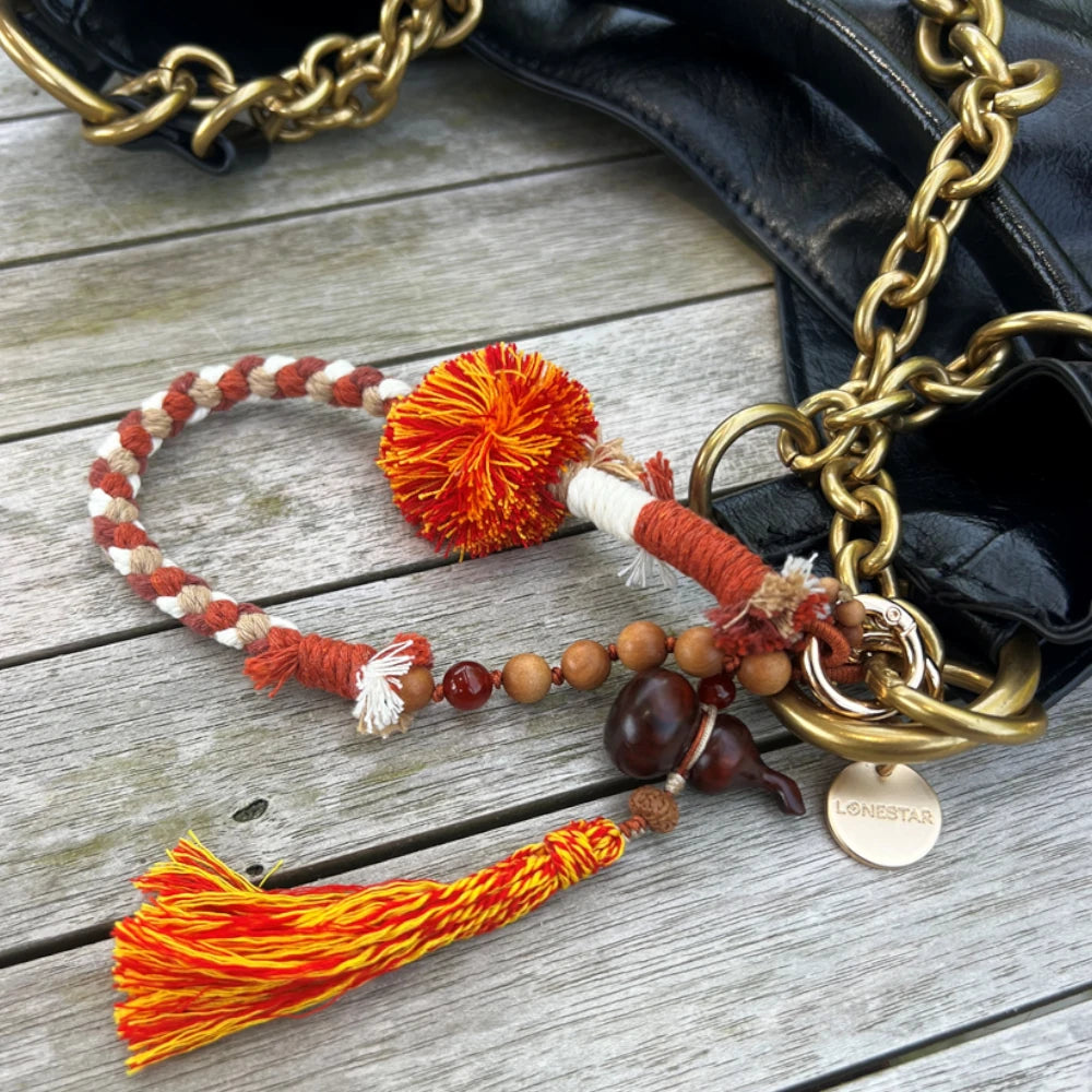 Boho Bag Charm - Fire