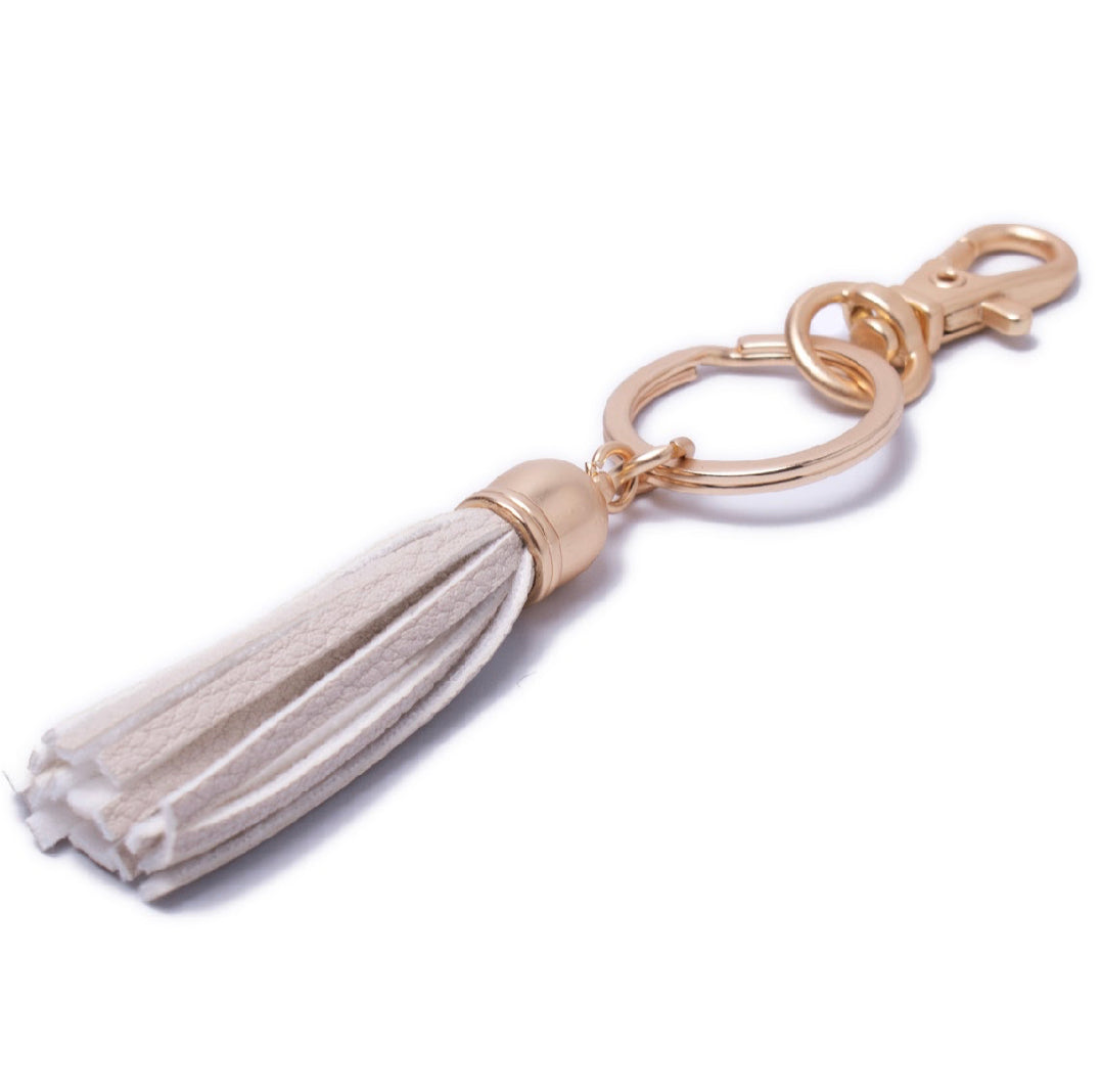 Stone Tassel Keyring