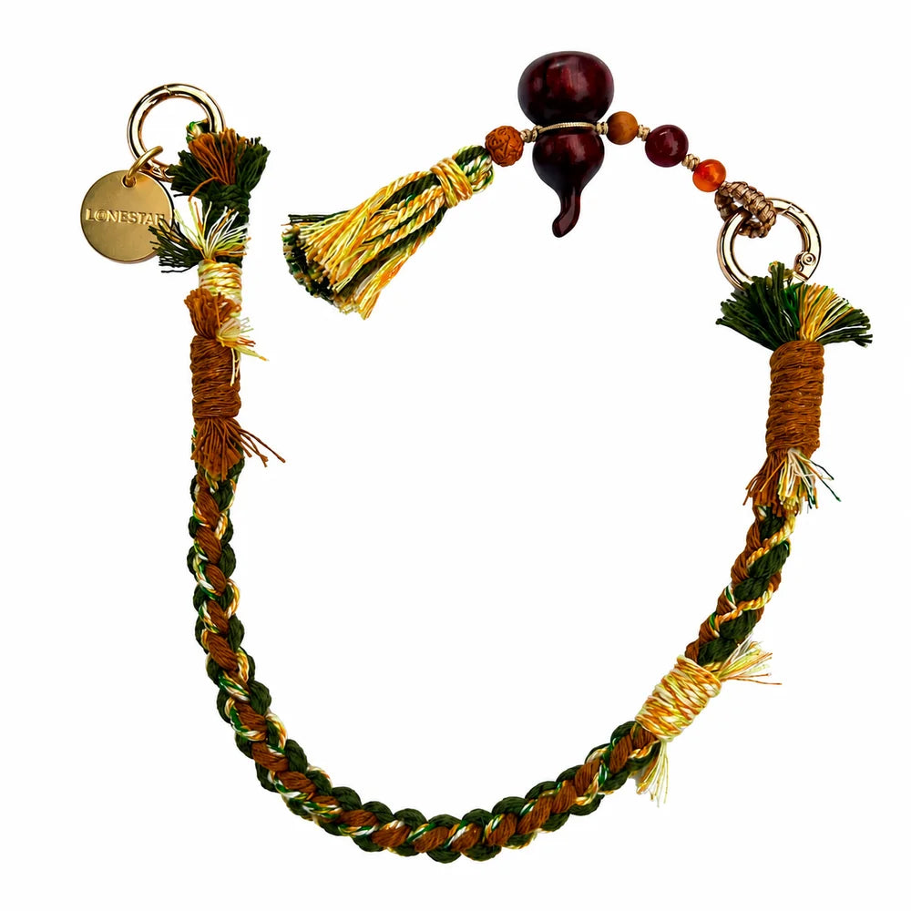 Boho Bag Charm - Moss