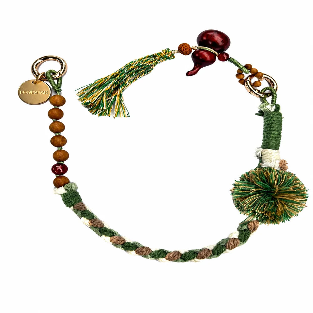 Boho Bag Charm - Moss