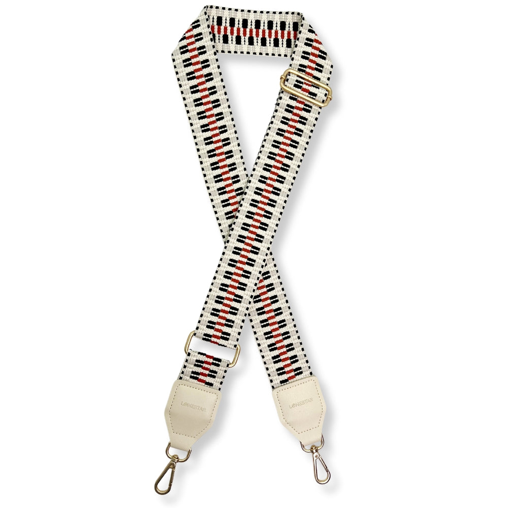 Fabric Red Black Blend Strap