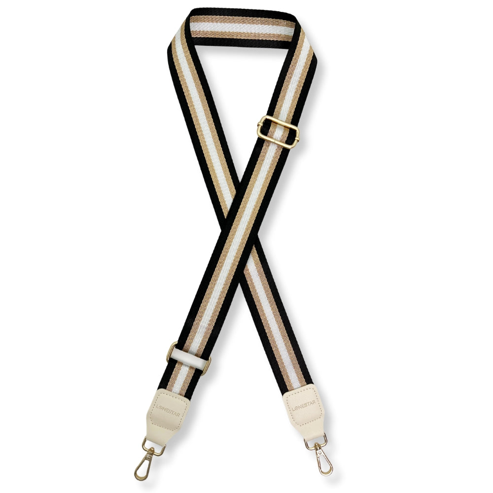 Fabric Blue White Striped Strap