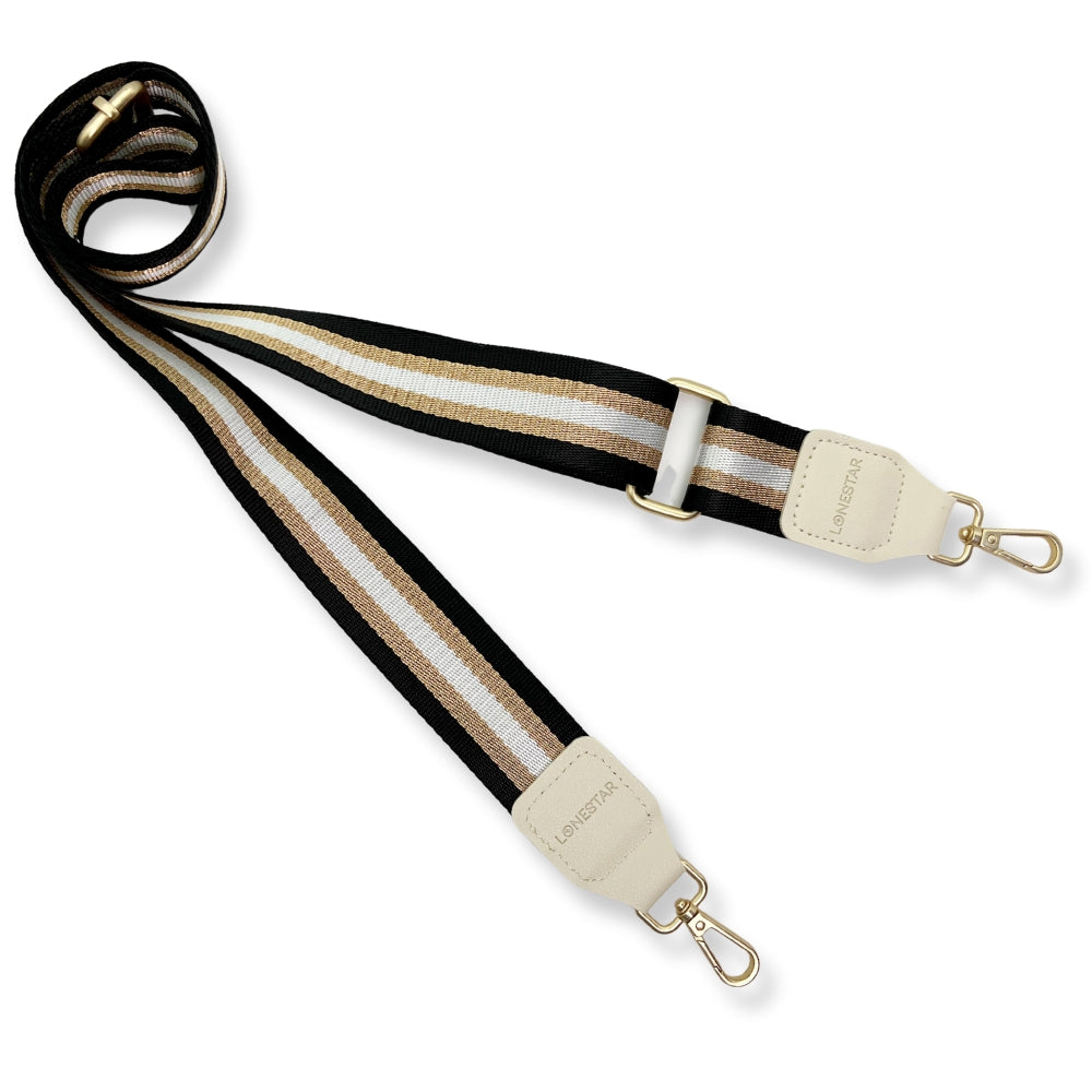 Fabric Blue White Striped Strap