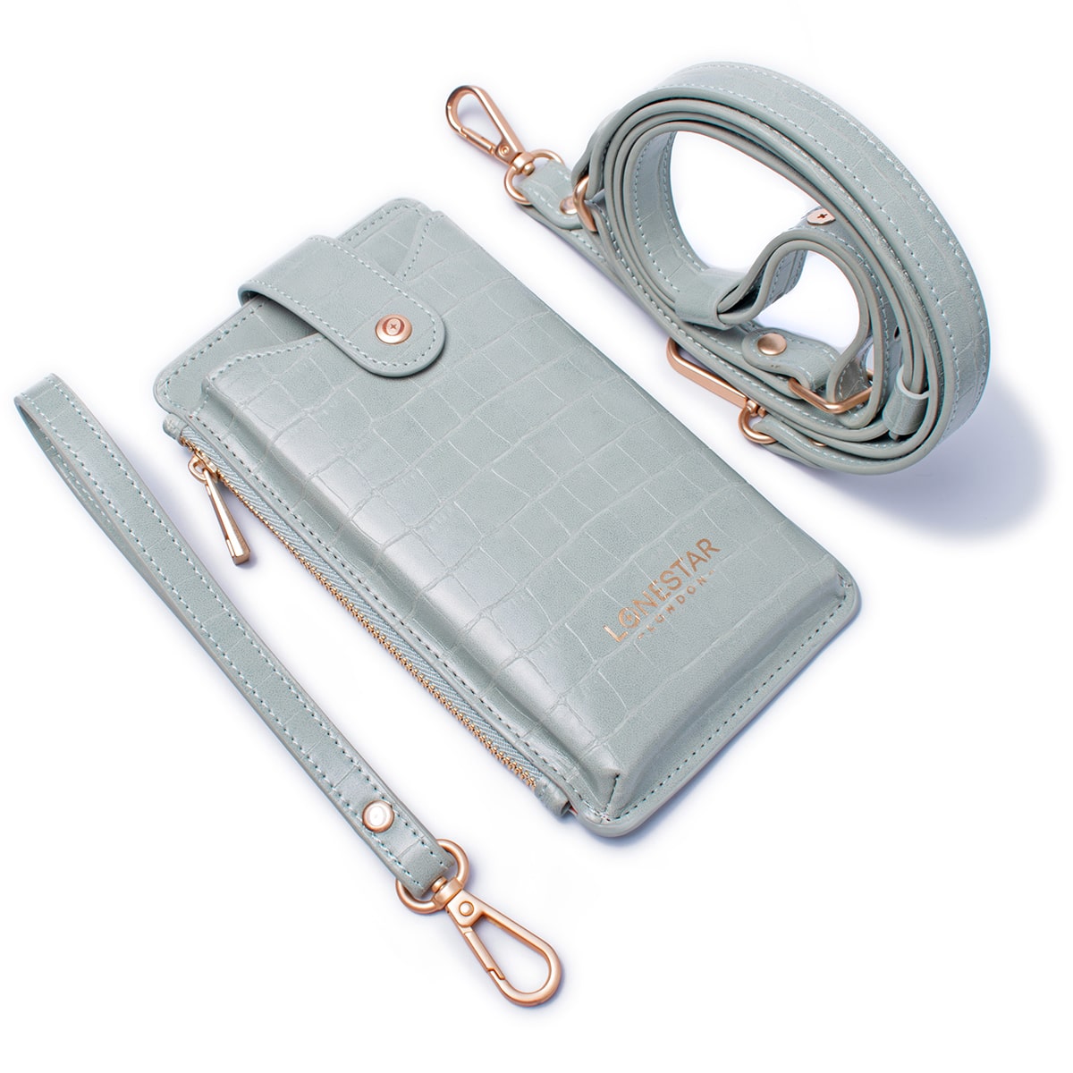 Alya Phone Case Bag Leather Vintage Teal