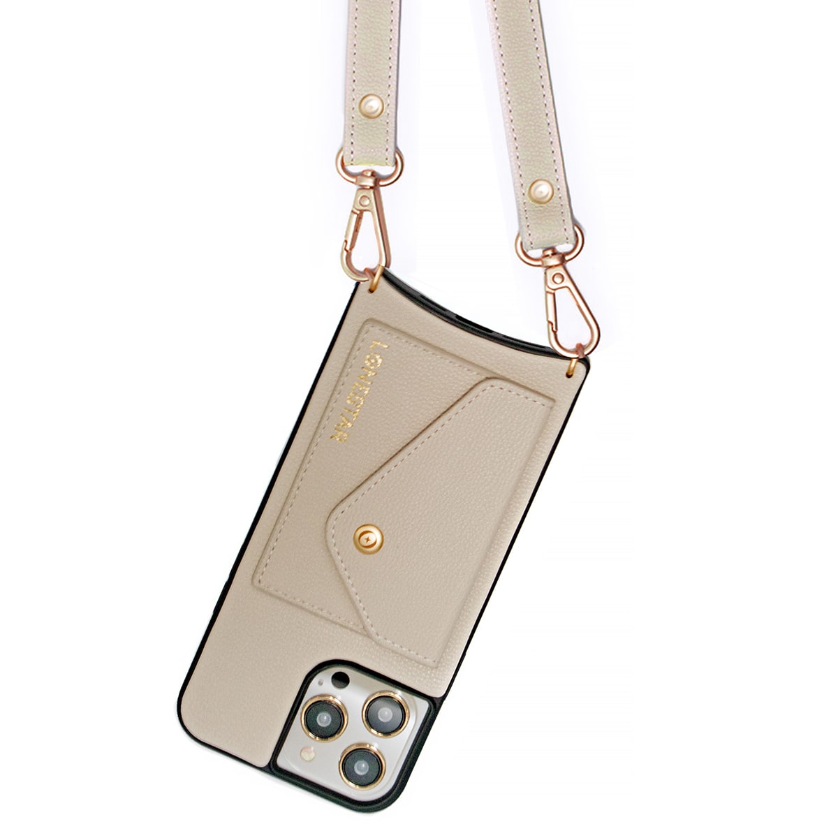 Electra iPhone 14 Case Leather Stone