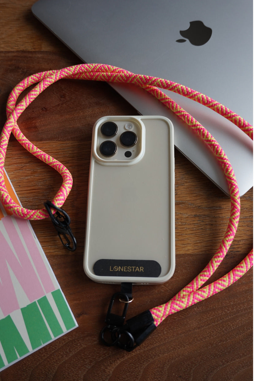 Rope Lanyard Peach Pop