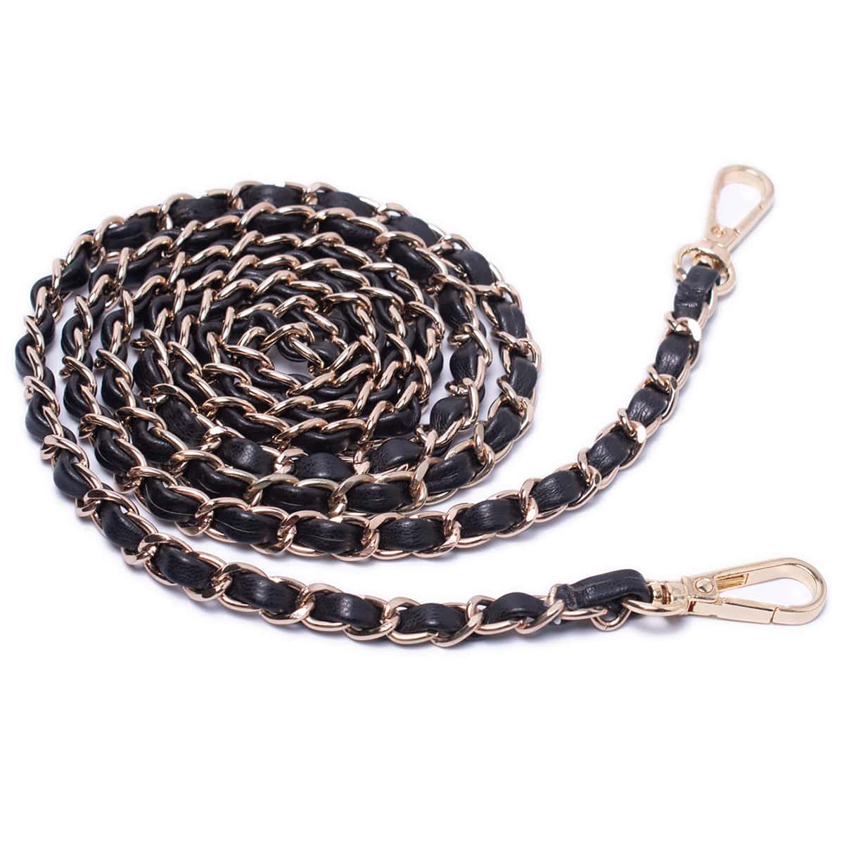 Black Gold Leather Strap