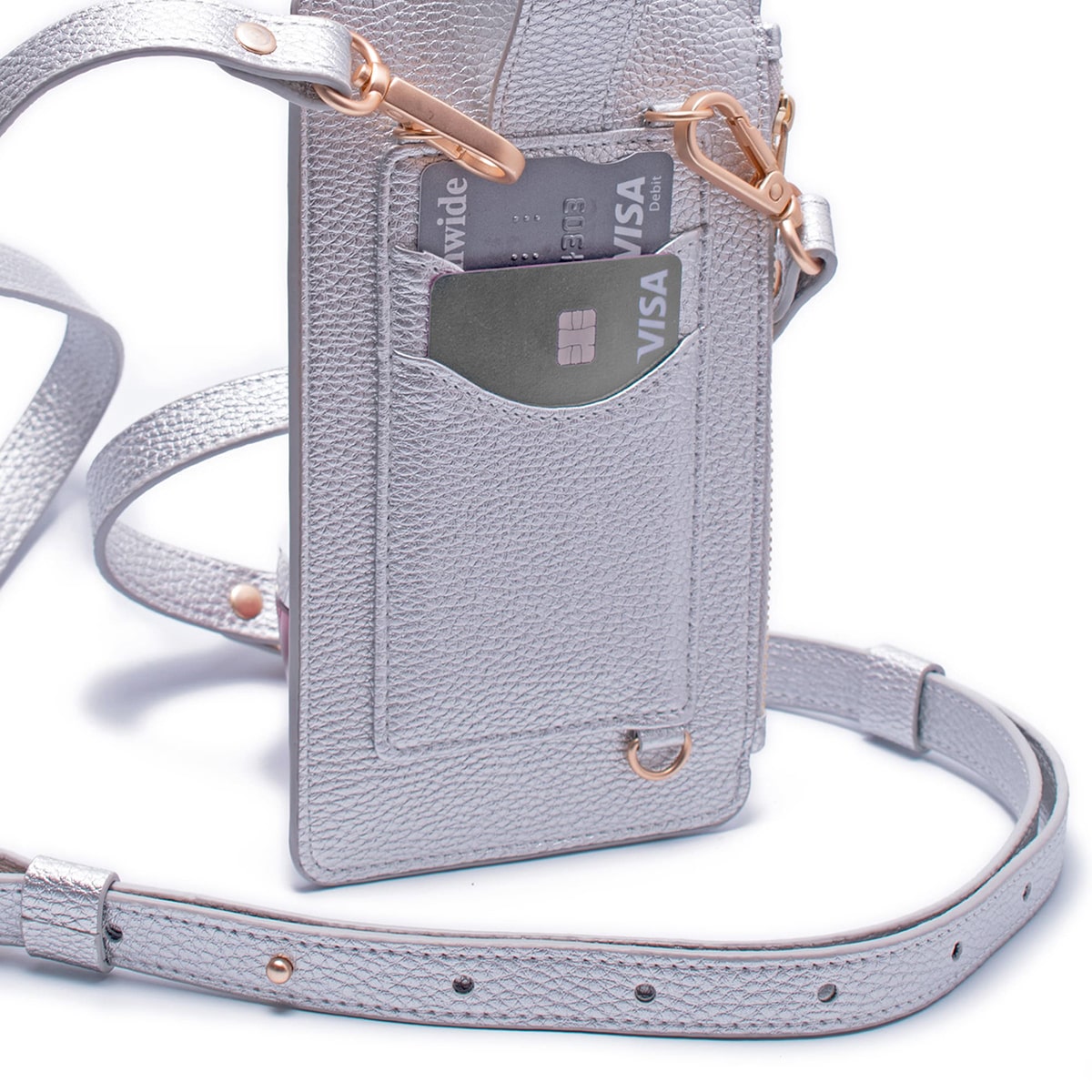 Silver Leather Strap