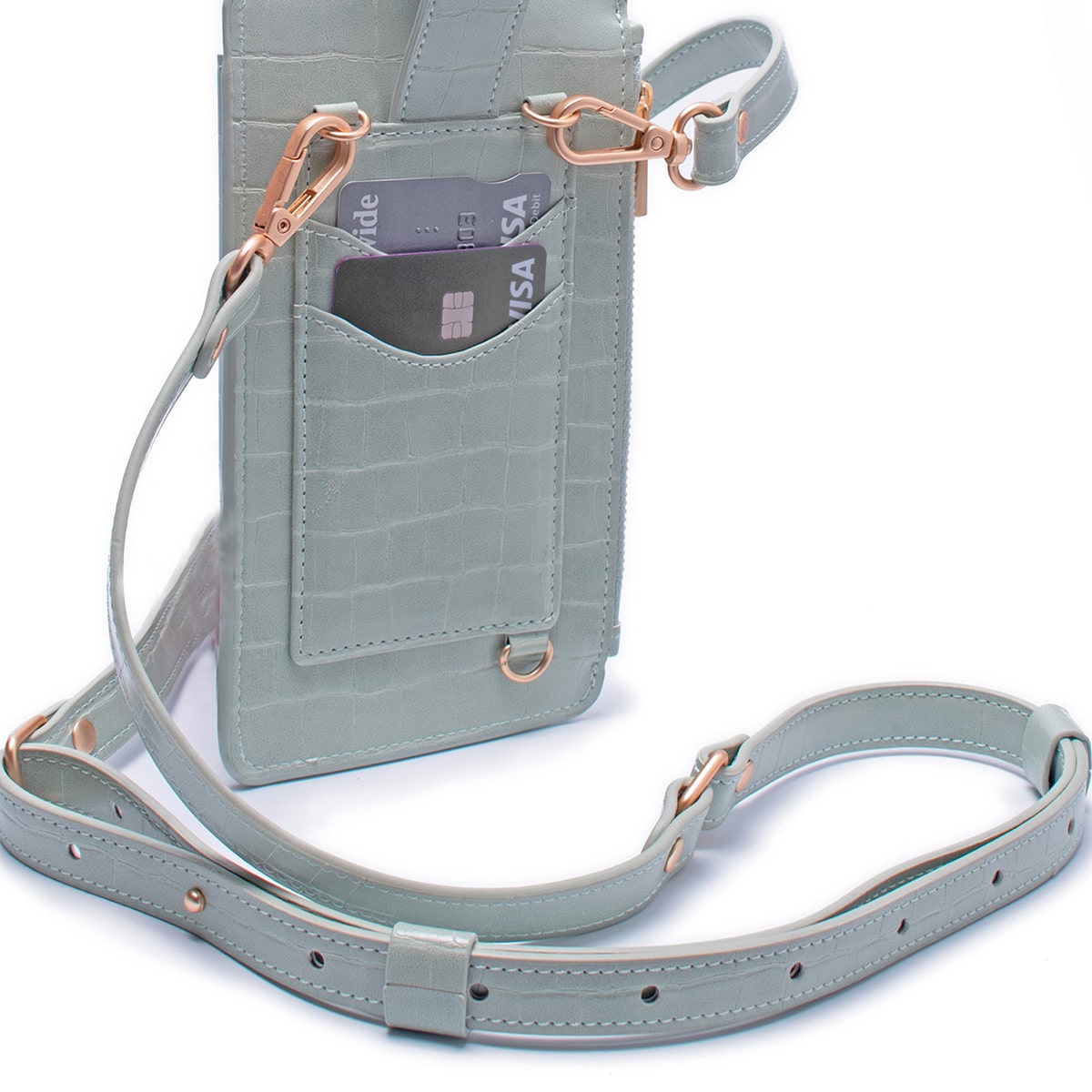 Vintage Teal Leather Strap