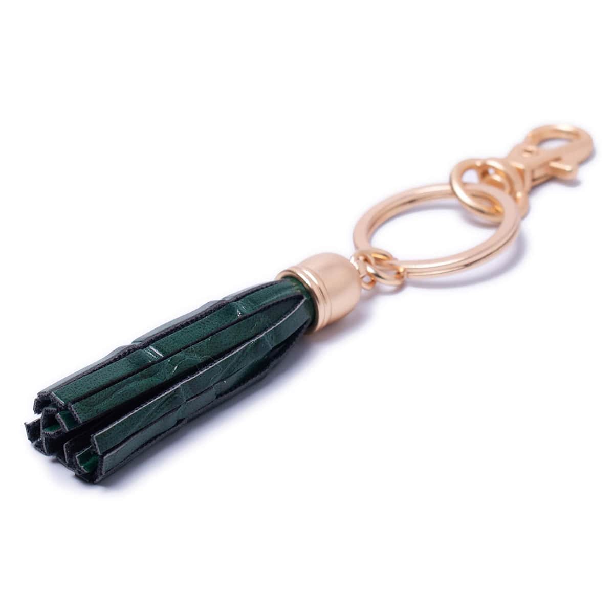 Rain Forest Green Tassel Keyring