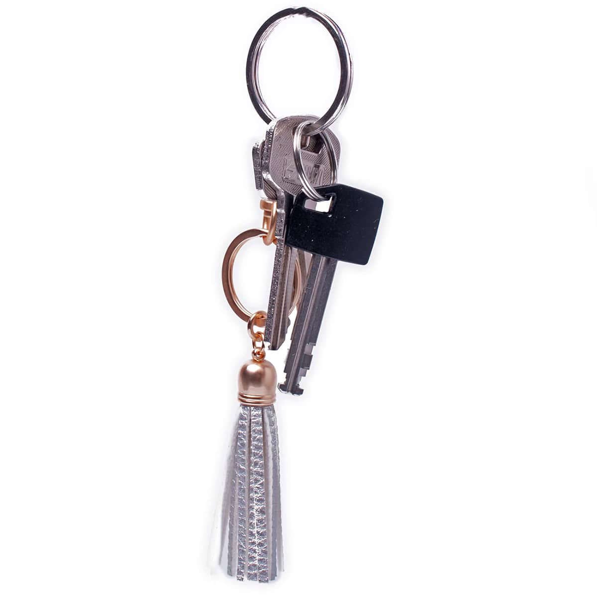 Silver Tassel Keyring