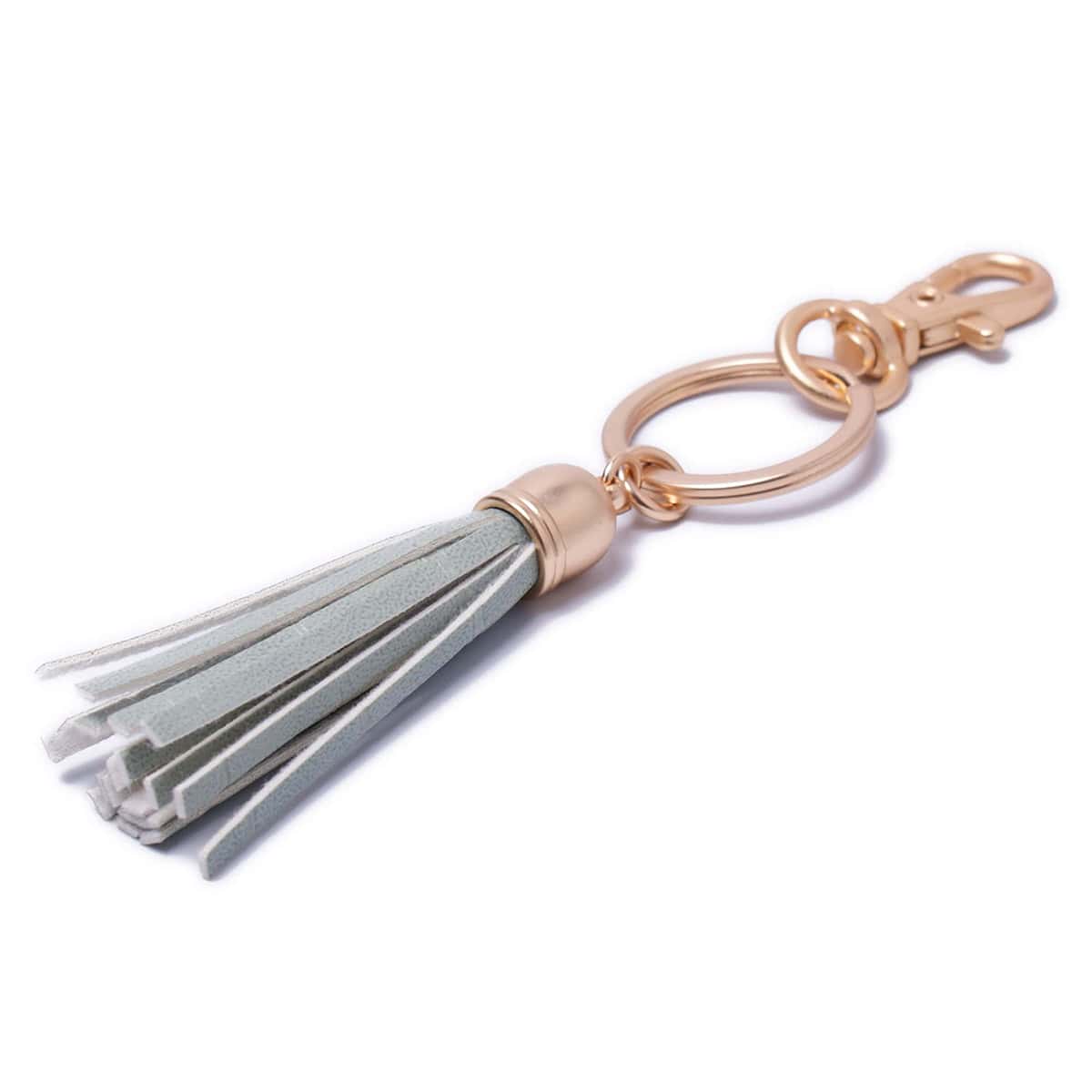 Vintage Teal Tassel Keyring