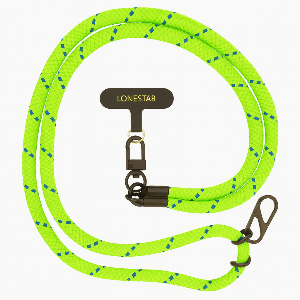 StrapFusion Rope Lanyard Lime Navy Dash