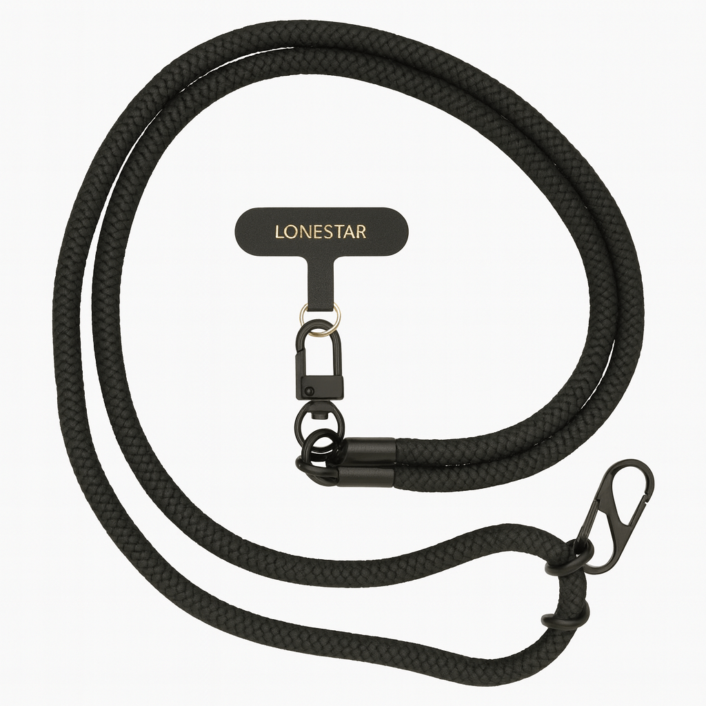 StrapFusion Rope Lanyard Jet Black
