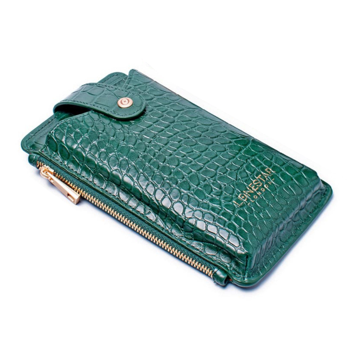 Alya Phone Case Bag Leather Rain Forest Green